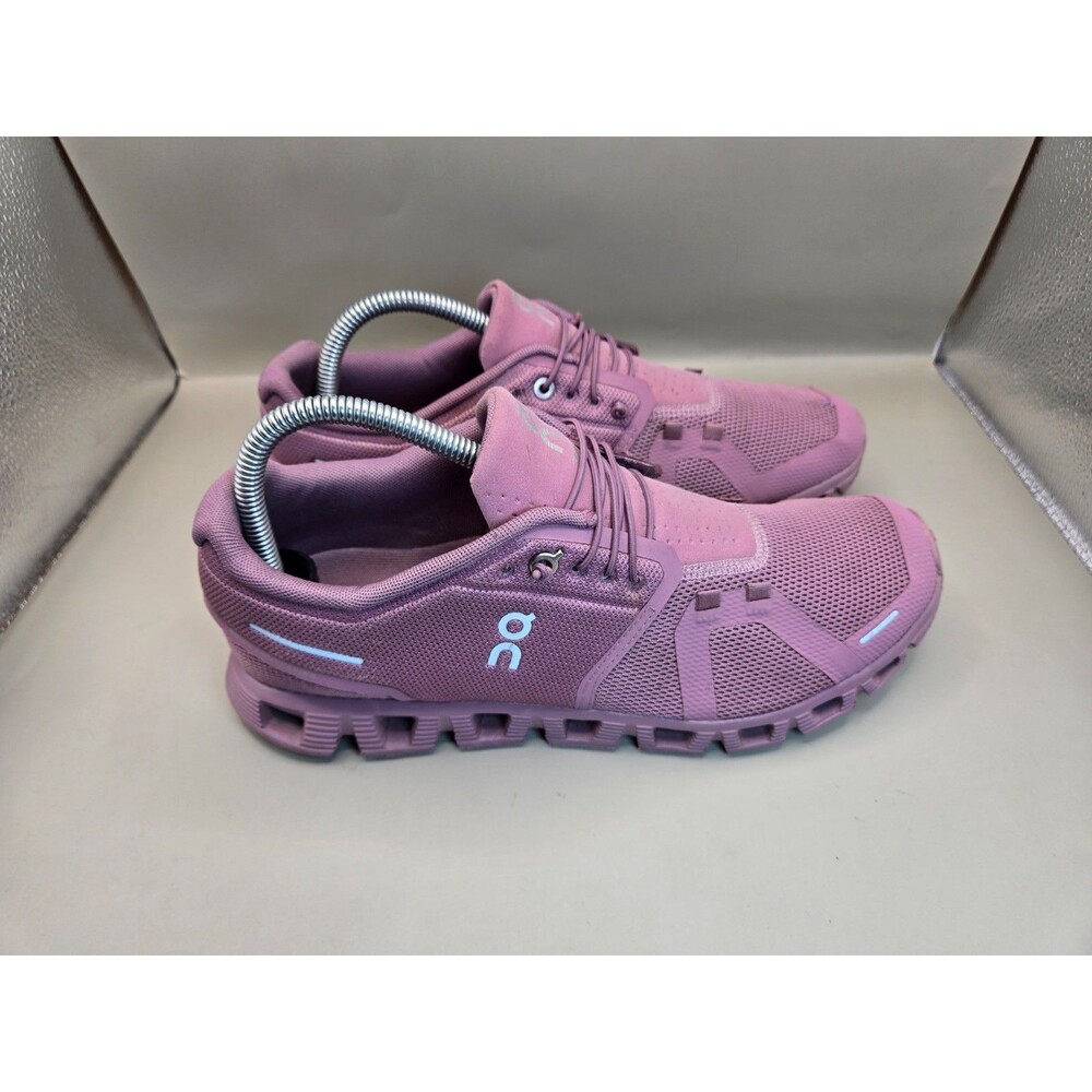 On Running Cloud 5 Shoes Women's 9.5 Fig Quartz Purple Athletic Workout Sneakers